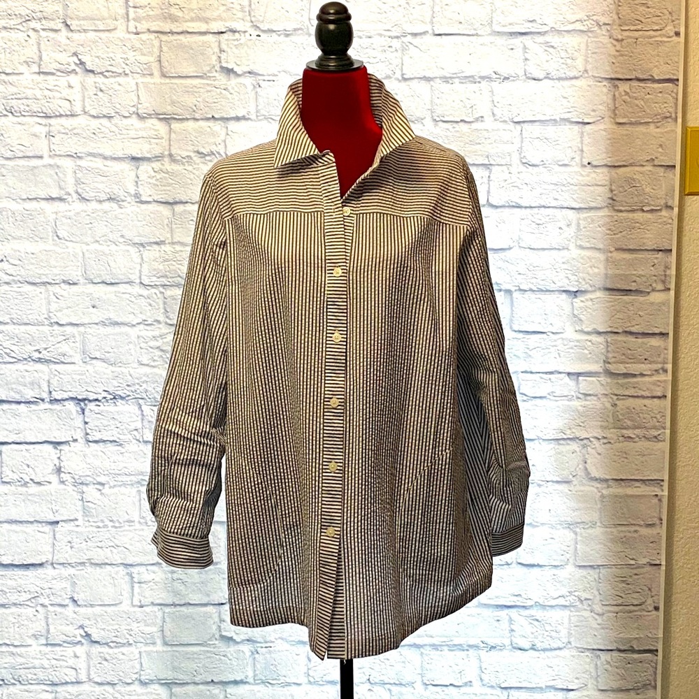 Pinstripe Button Down | Never Worn!! - image 1